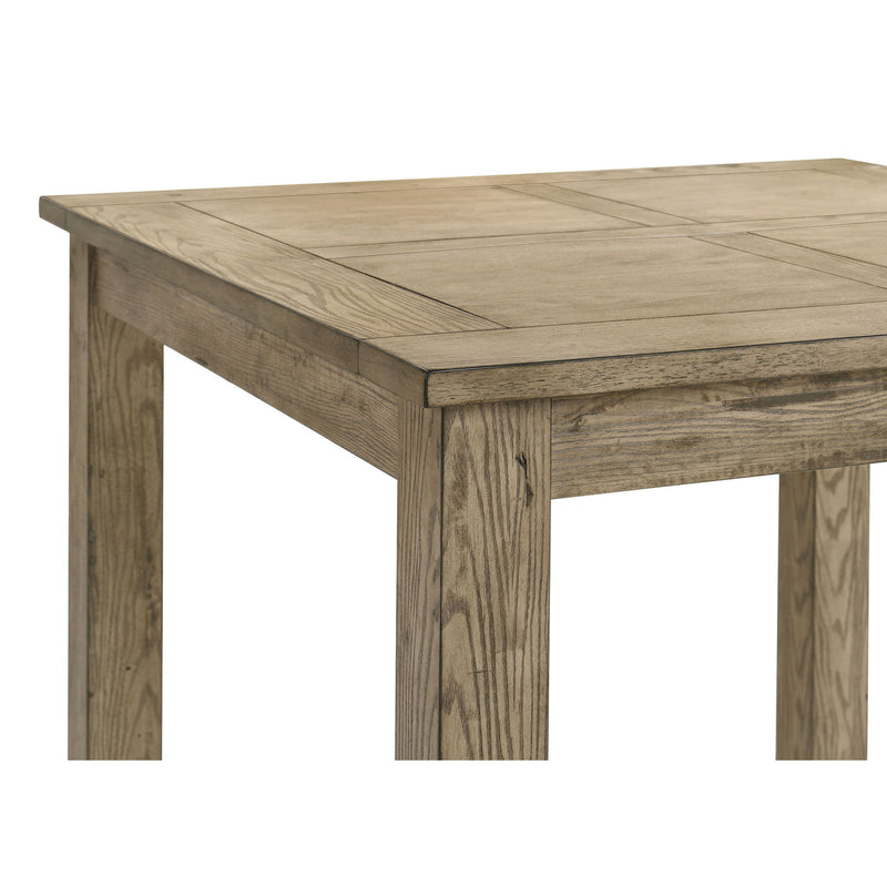 Cressley - 5 Piece Counter Height Dining Set With Ladder Back Chairs - Light Oak