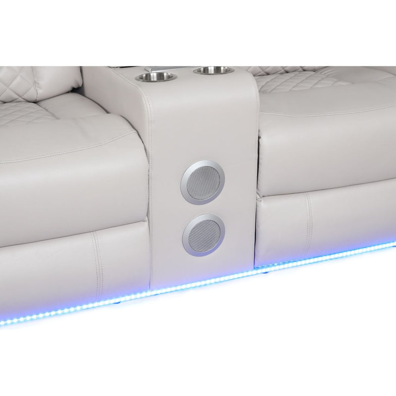 Benz - Power Recliner Set With LED Lighting And USB Charging