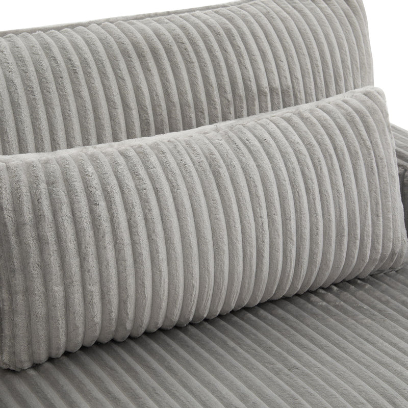 Modern Loveseat Sofa With 4 Pillows