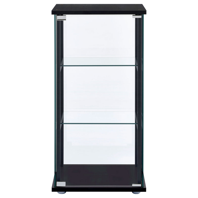 Callie - 3 Shelf Curio Cabinet - Black