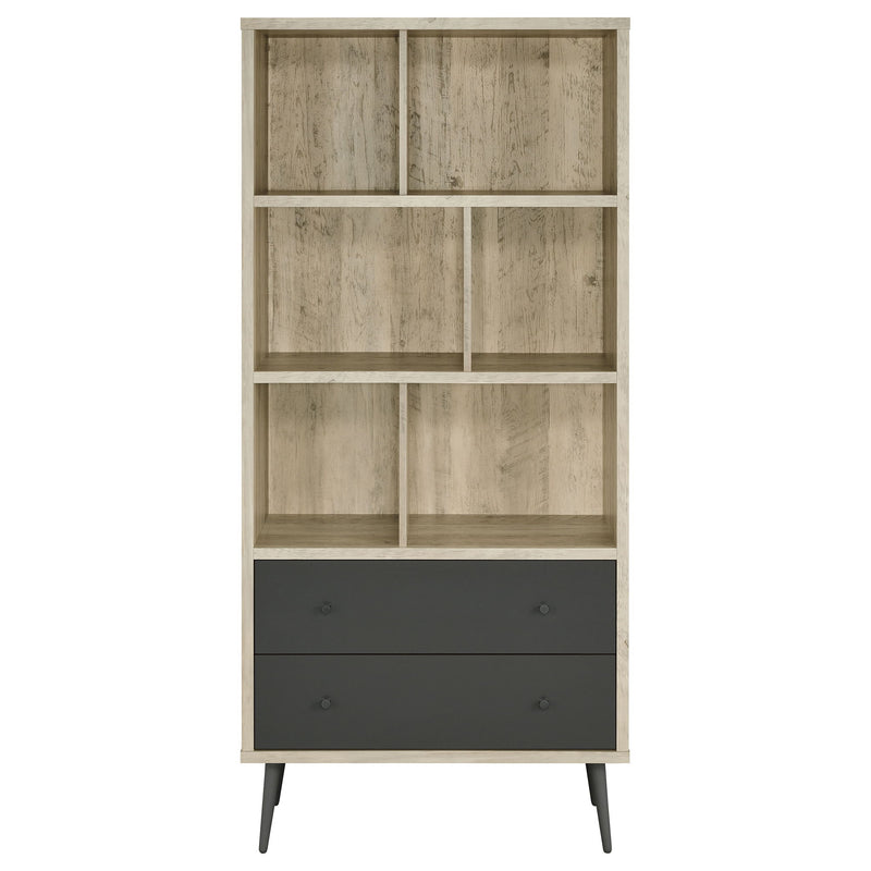Minerva - 3 Shelf Bookcase With Drawers - Natural