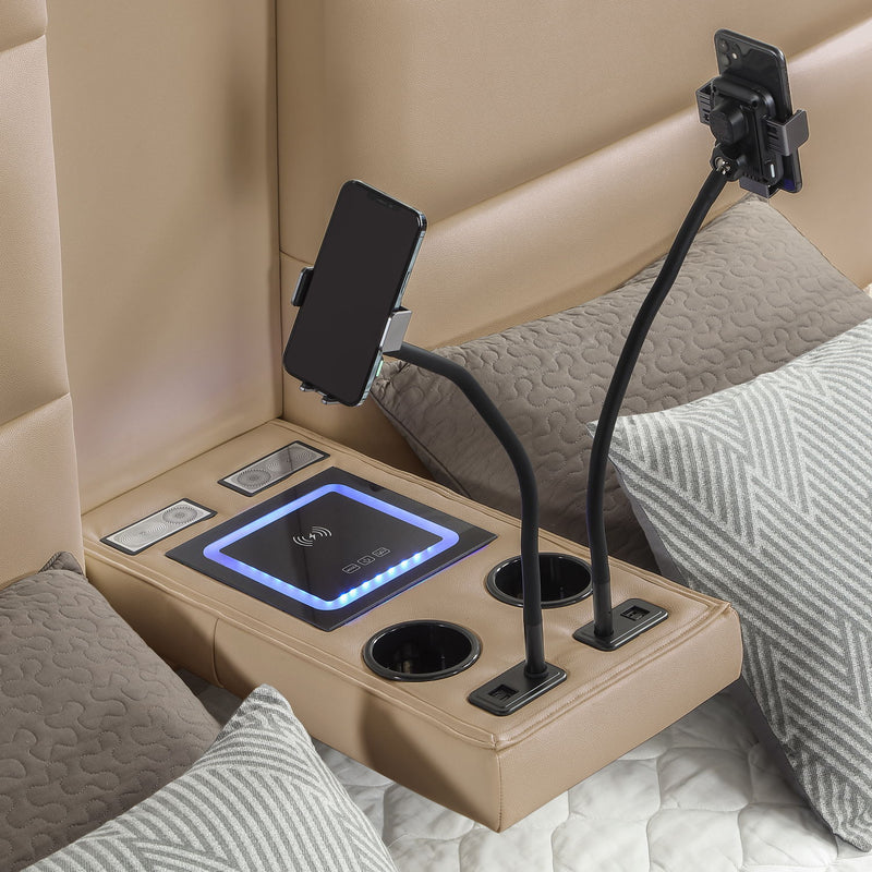 Futura - Upholstered Bed With Tall Headboard