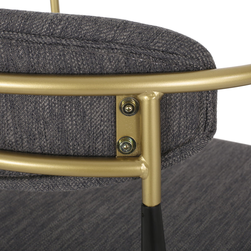 Upholstered Bar Stools With Backs For Kitchen Island (Set of 2)