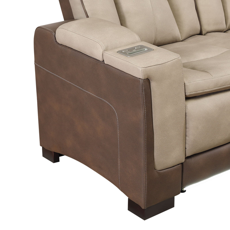 Bruno - Power Reclining Sofa With LED Lighting