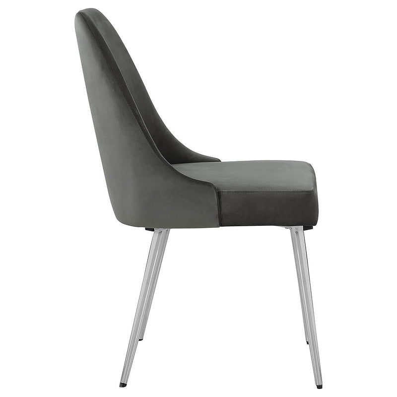 Side Chairs Upholstered With Tapered Legs (Set of 2)