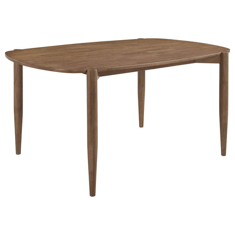Whisten - Dining Set With Rounded Tabletop And Upholstered Chairs