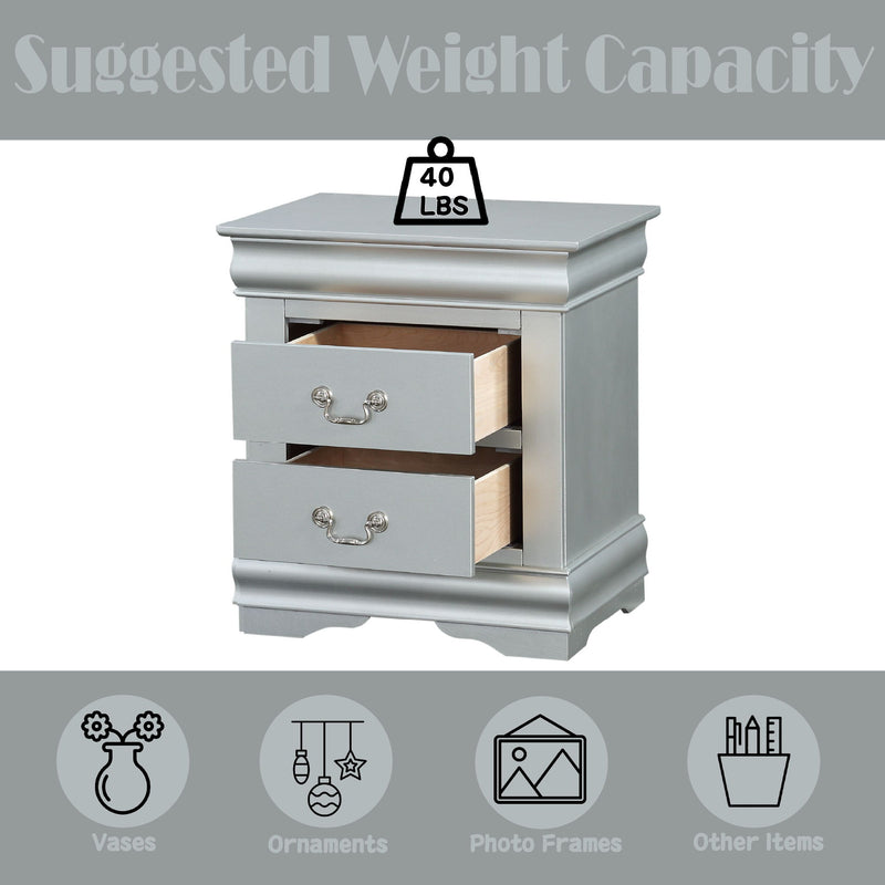 Louis Philippe III - Sleek Design Nightstand