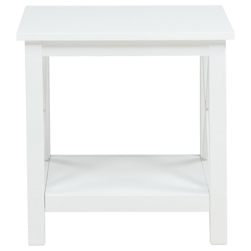 Skyview 2-piece Rectangular Lift Top Coffee Table Set White