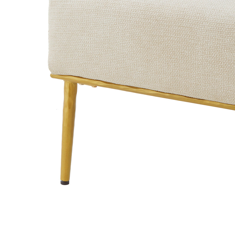 Modern Elegance Accent Chair With Curved Backrest