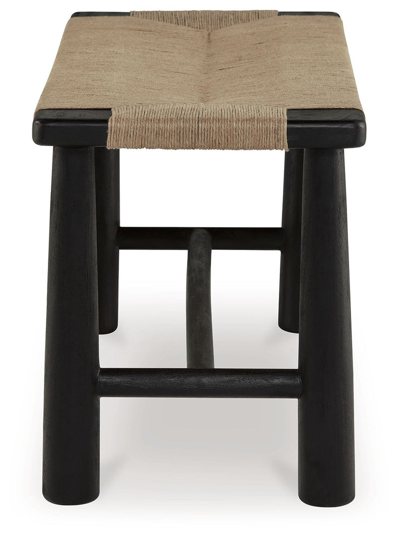 Acerman - Accent Bench - Black / Natural