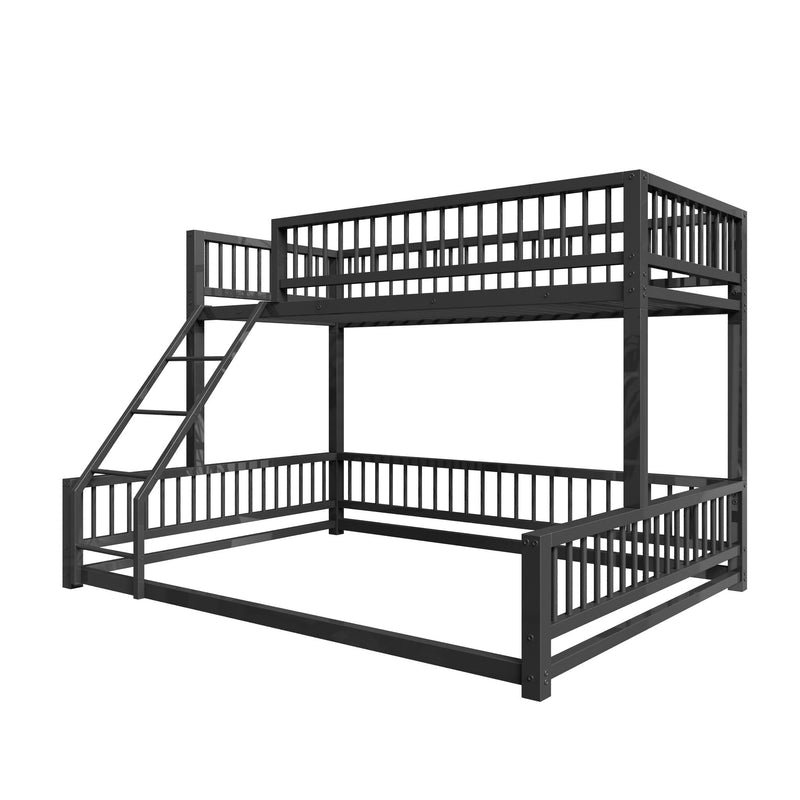 Bunk Bed With Ladder And Safety Guardrails