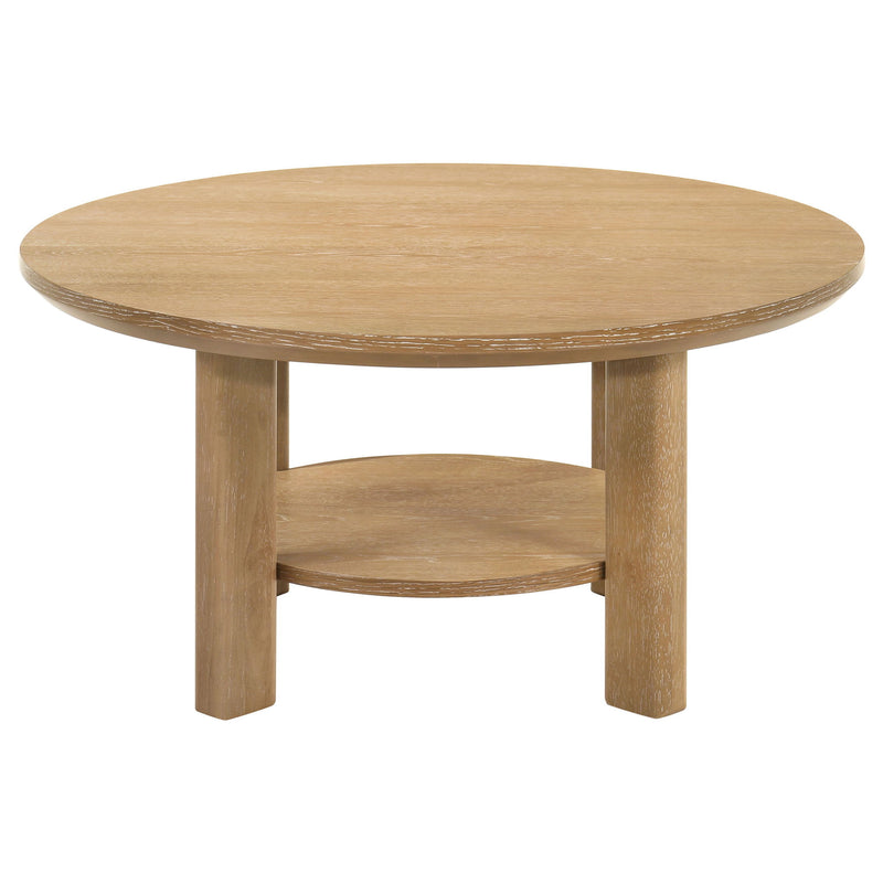 Crispin - Round Table With Lower Shelf