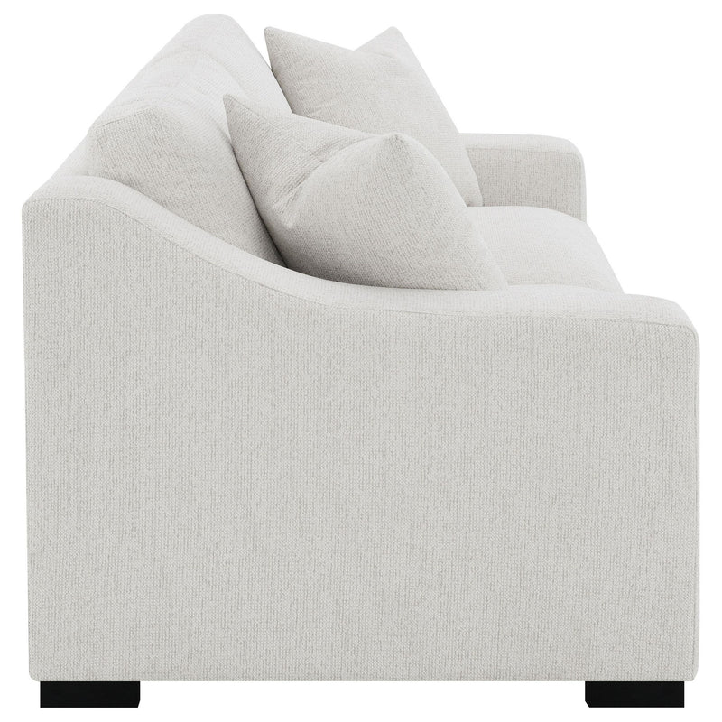 Ashlyn Fabric Upholstered Track Arm Sofa Sand