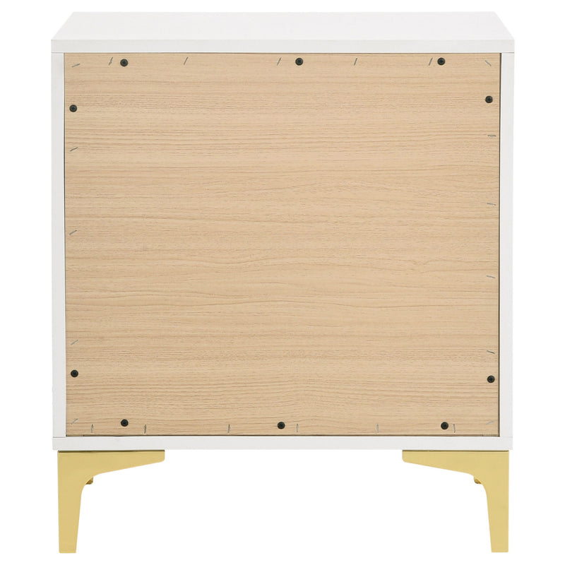Karena - 2 Drawer Rectangular Nightstand - White