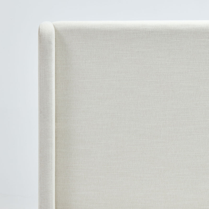 Caron - Upholstered Wingback Bed With High Headboard