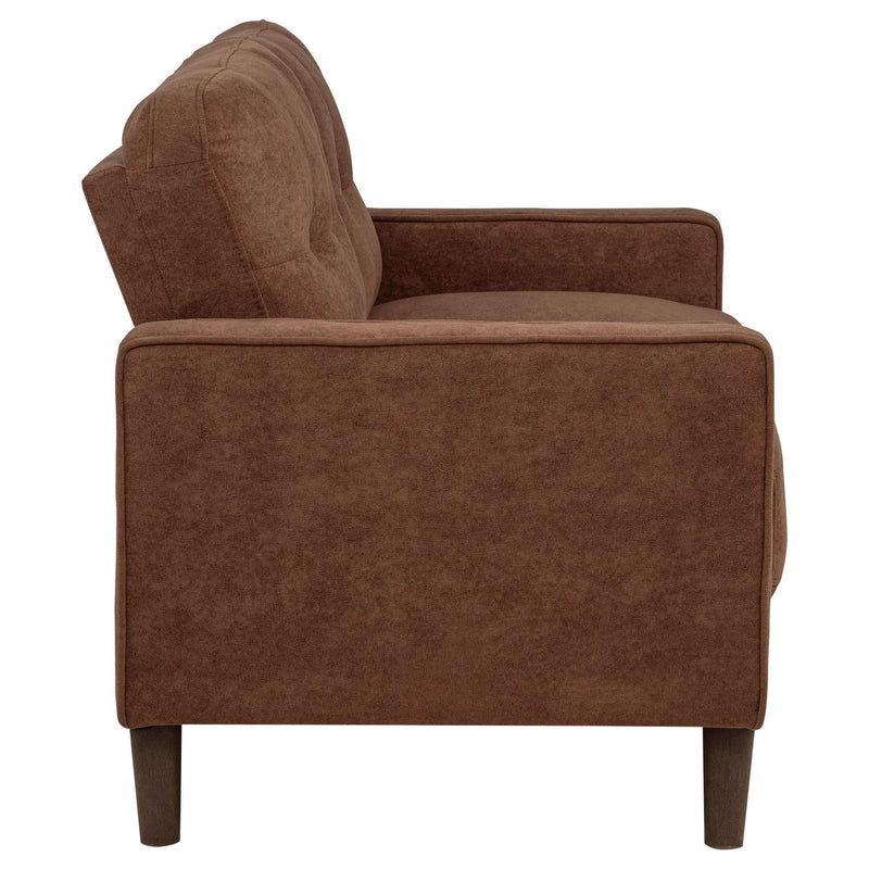 Bowen II 3-piece Fabric Upholstered Track Arm Sofa Set Rust