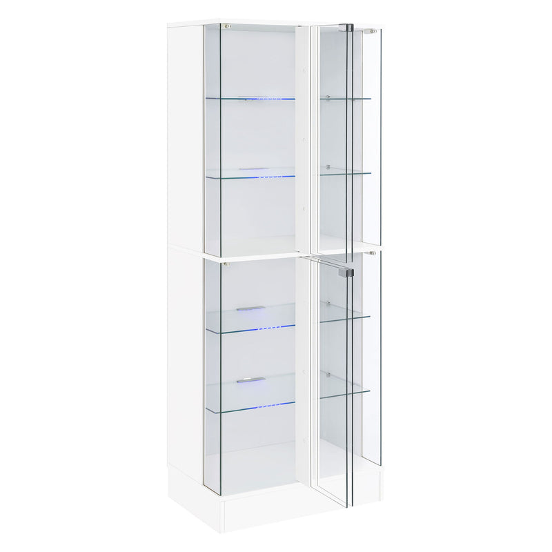 Gilbert - 4 Door LED Curio Display Cabinet