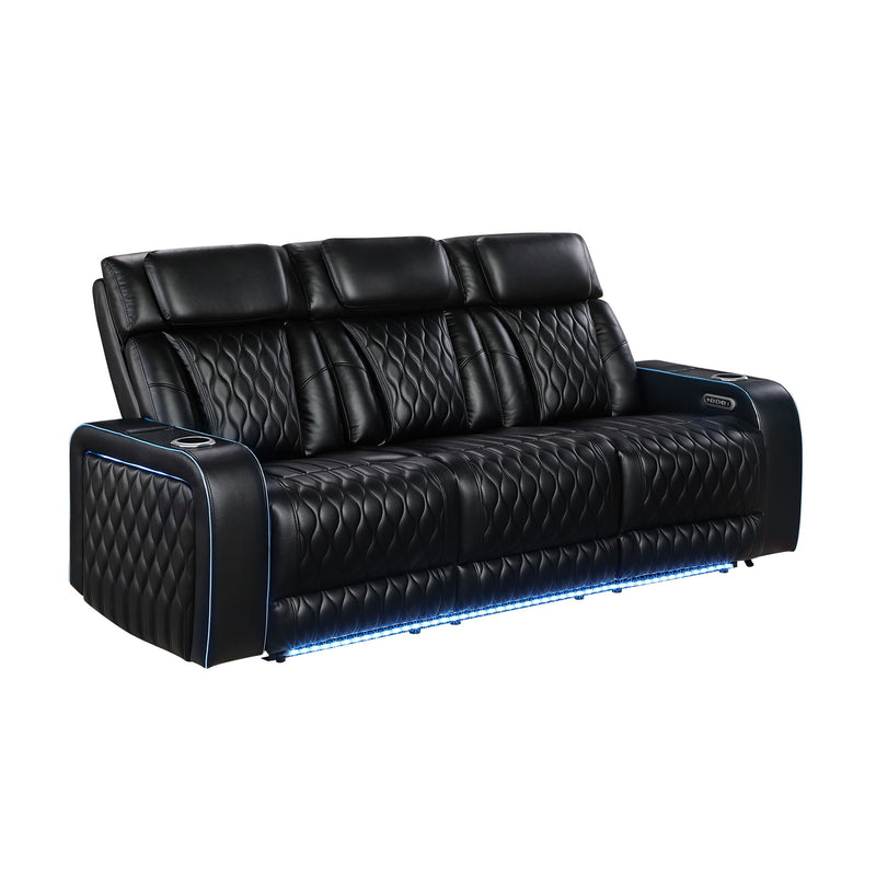 Electra - Power Reclining Set With Power Headrests, Massage And LED Lighting