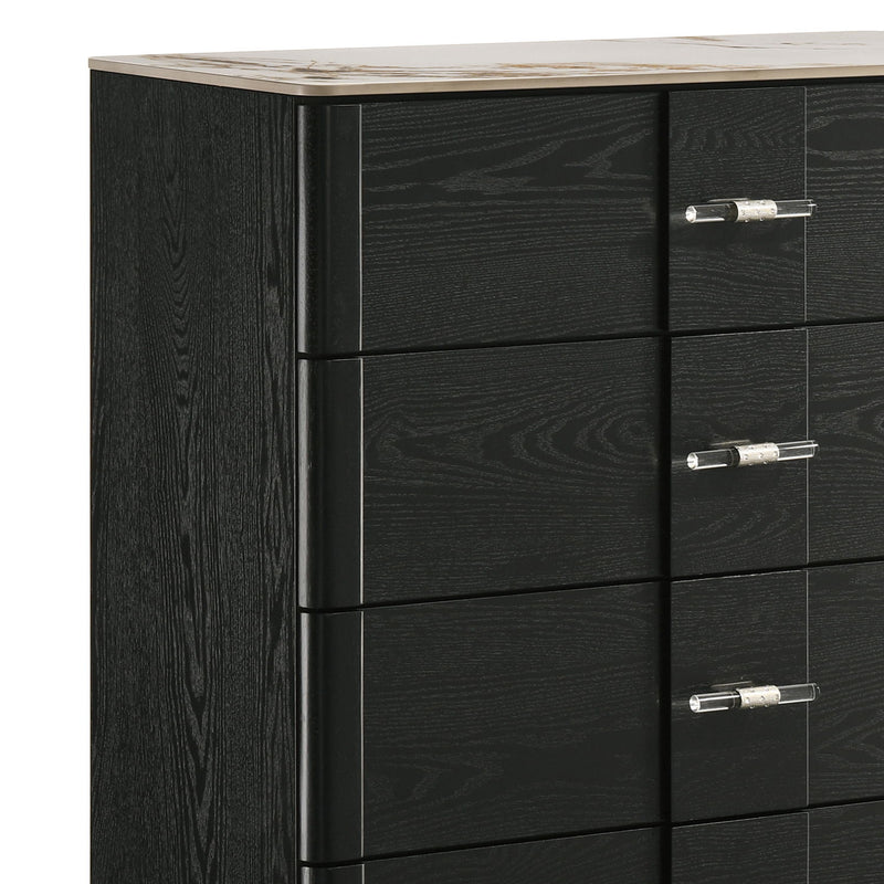 Opel - 5 Drawer Chest - Black