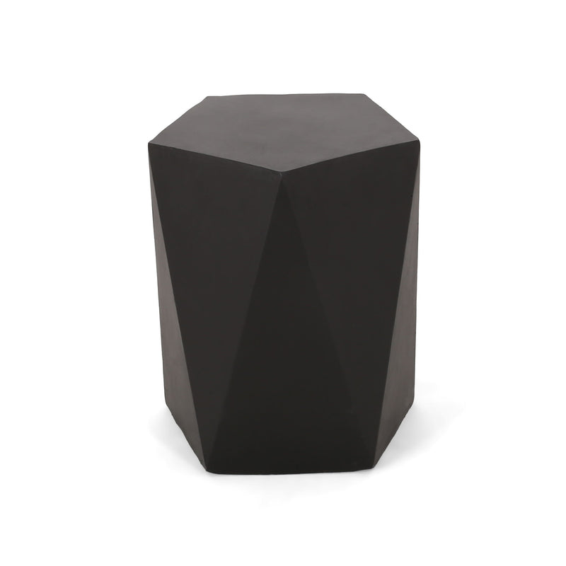 Side Table With Geometric Design