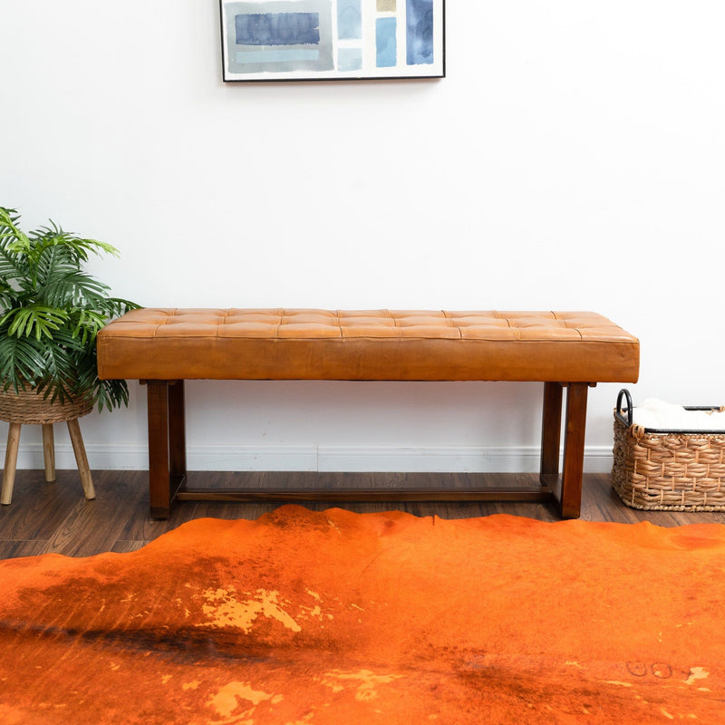Cameron - Bench - Brown / Tan
