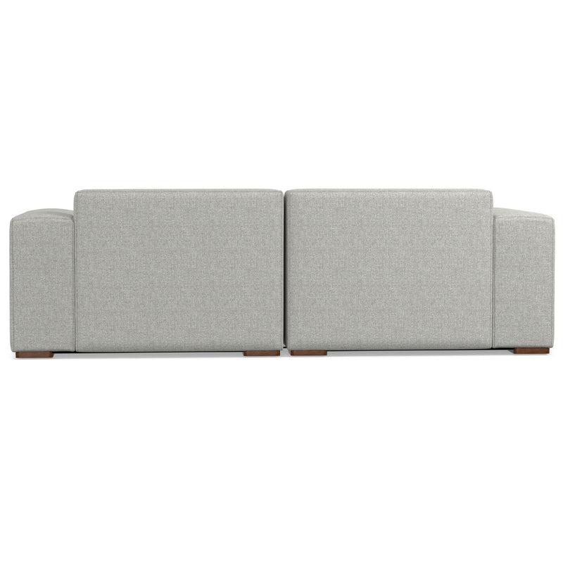 Rex - 2 Seater Sofa And Ottoman - Gray