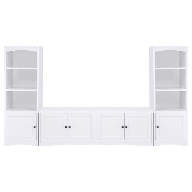 Laughlin 3-piece Entertainment Center TV Stand White