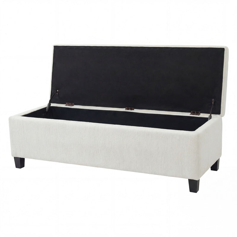 Upholstered Storage Ottoman Bench