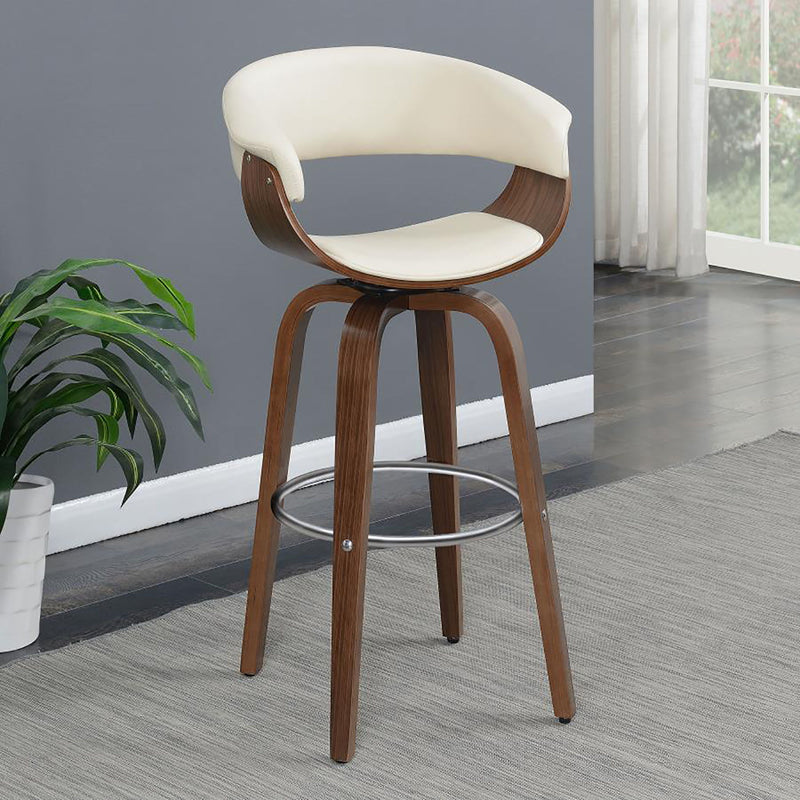 Swivel Bar Stool Elegant Design With Upholstery