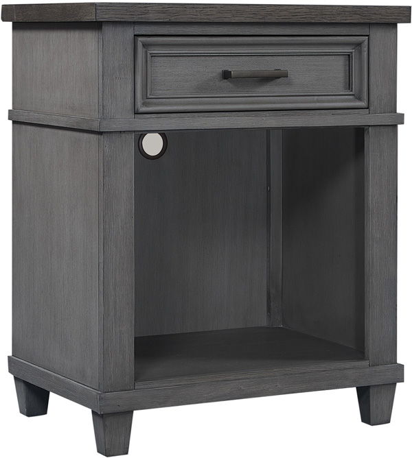 Caraway Grey 1 Drawer Nightstand