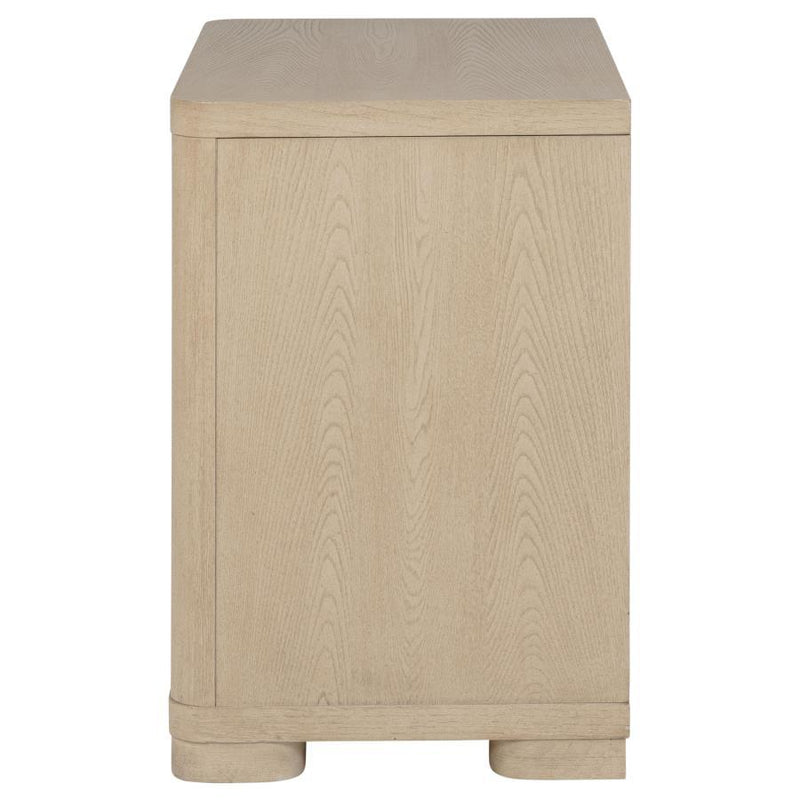 Ladera - 2-Drawer Nightstand Bedside Table - Light Elm