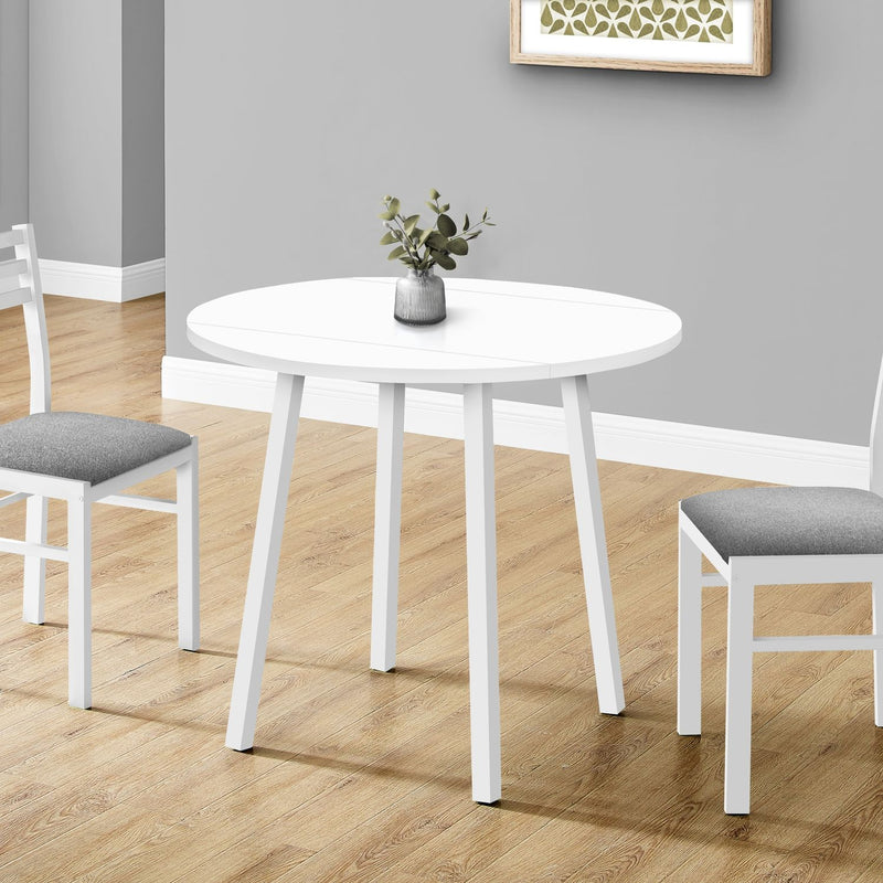 3 Pieces Dining Table Set, Small, Drop Leaf, Contemporary & Modern
