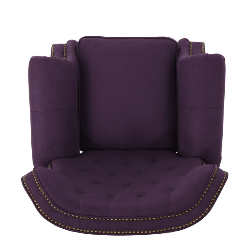 Modern Manual Push Back Recliner Chair