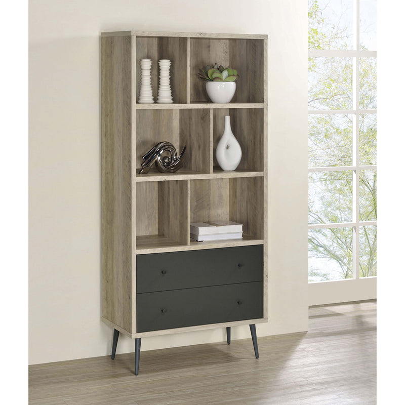 Minerva - 3 Shelf Bookcase With Drawers - Natural