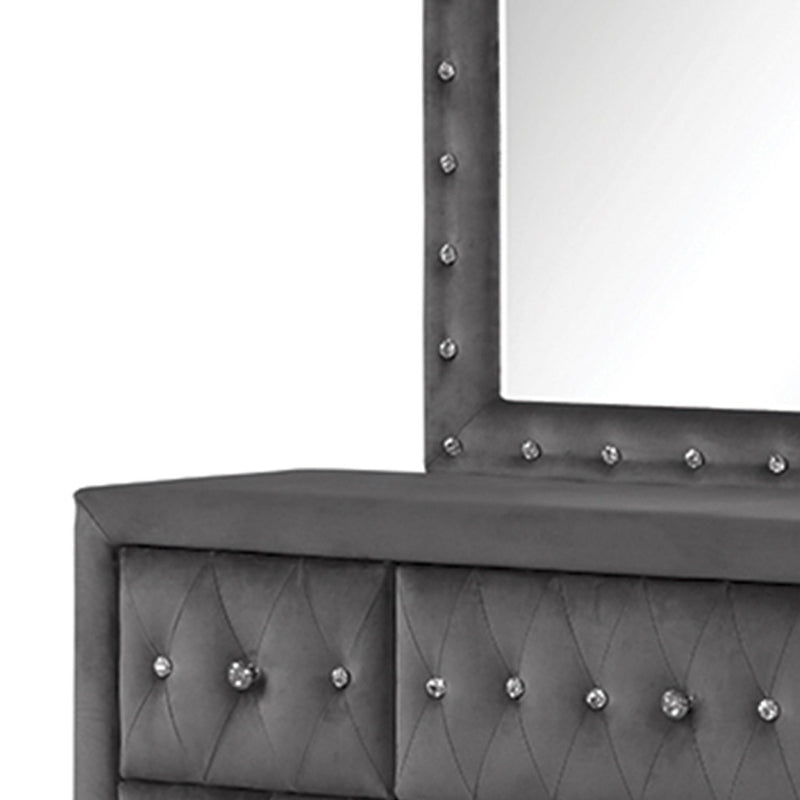 Sophia - Tufted Upholstery Mirror