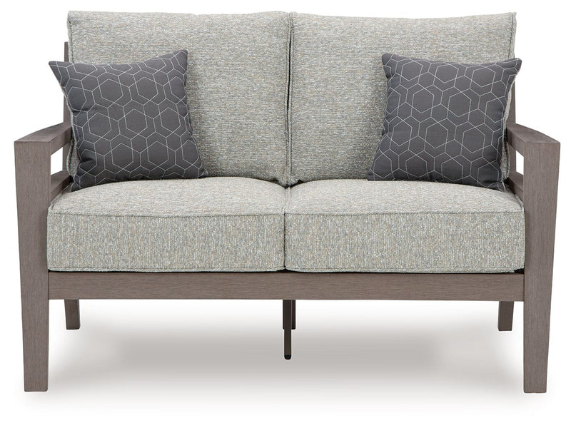 Hillside Barn - Loveseat W/Cushion - Gray / Brown