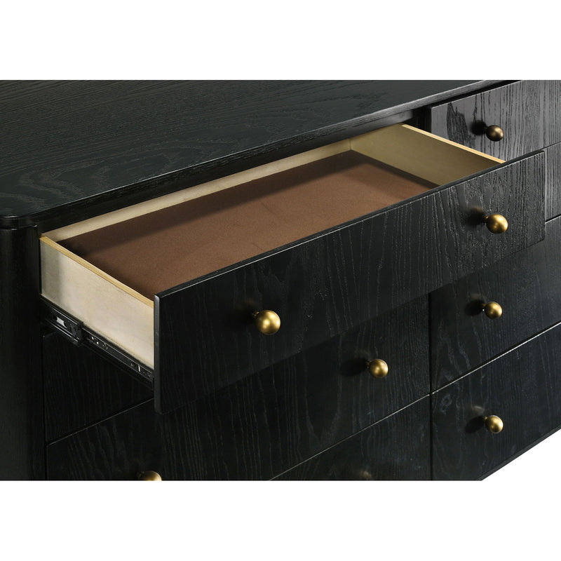 Anser - 8 Drawer Dresser - Black
