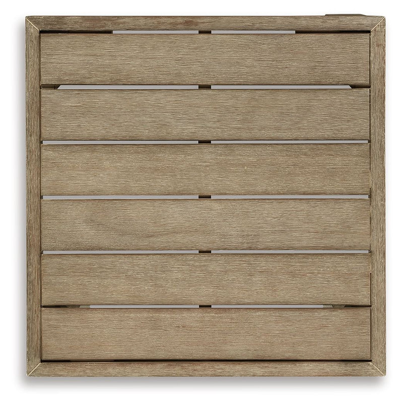 Silo Point - Square End Table - Brown