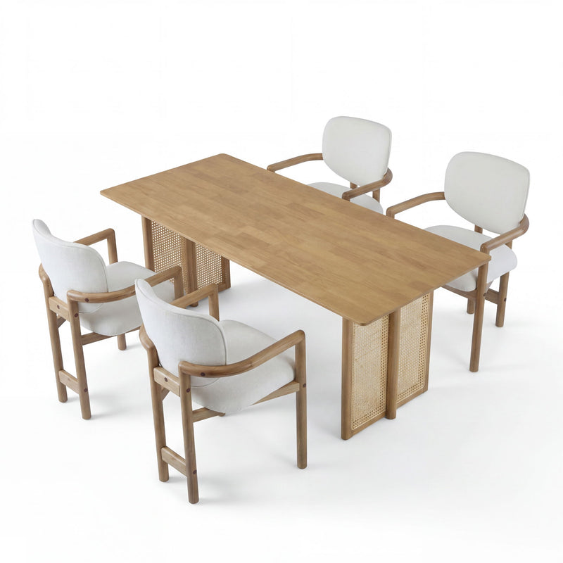 5 Piece Indoor Dining Set, Table & 4 Chairs