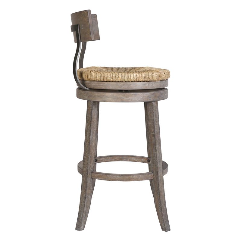 Stool With Natural Seagrass Seat
