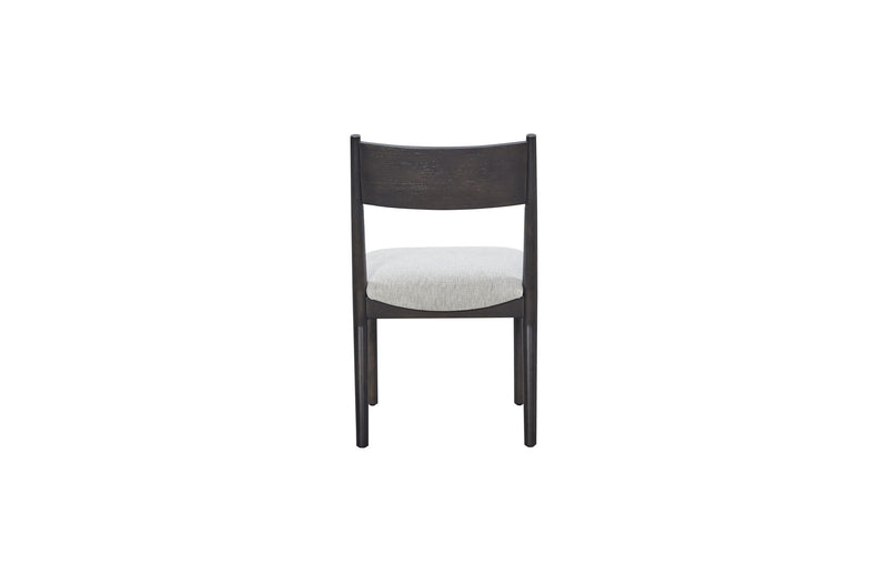 Comfortable Upholstery Cresent Chair (Set of 2) - Peppercorn