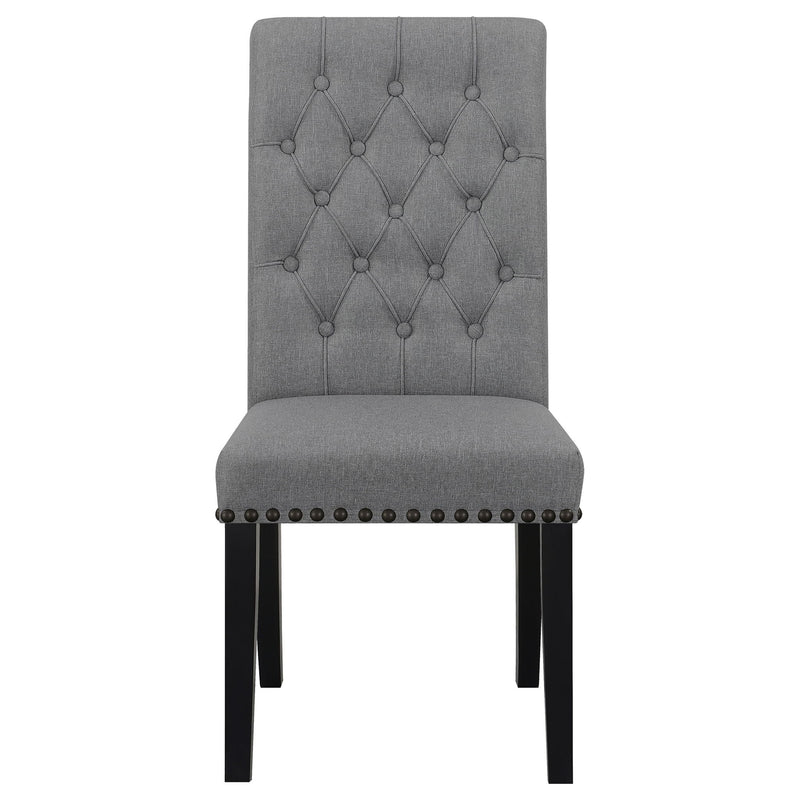 Tufted Rolled Backrest Side Chairs (Set of 2)