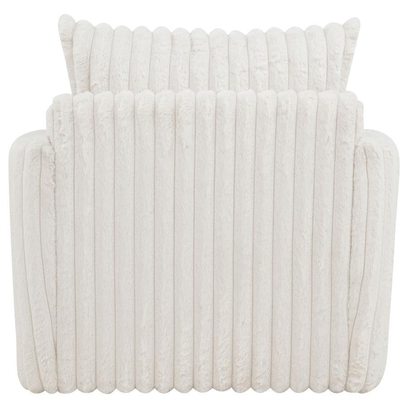 Sarco - Corduroy Upholstered Swivel Accent Arm Chair