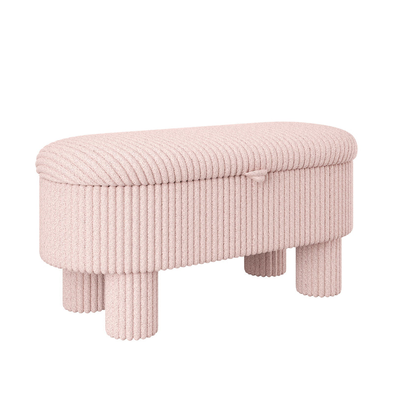 Storage Ottoman Upholstered Bench With Lift Top Storage For Bedroom