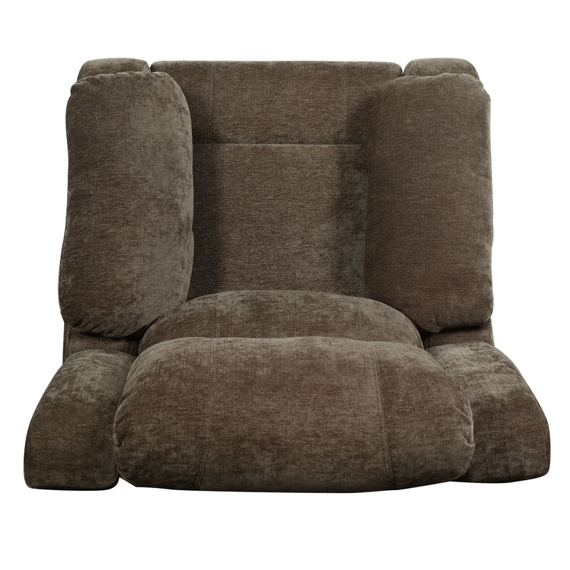 Upholstered Manual Recliner Chair With 3 Adjustable Backrest Positions