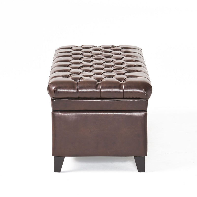 Juliana - Storage Ottoman With Birch Legs