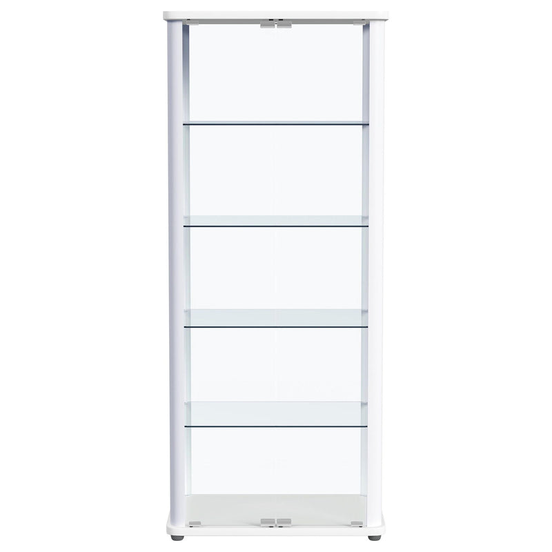 Nevra - 4 Shelf Display LED Curio Cabinet