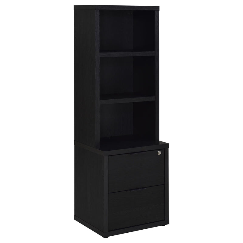 Westpark 3-piece Twin Bedroom Set Bookcase Headboard Black