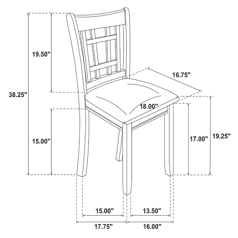 Hester - 5 Piece Dining Set - Espresso