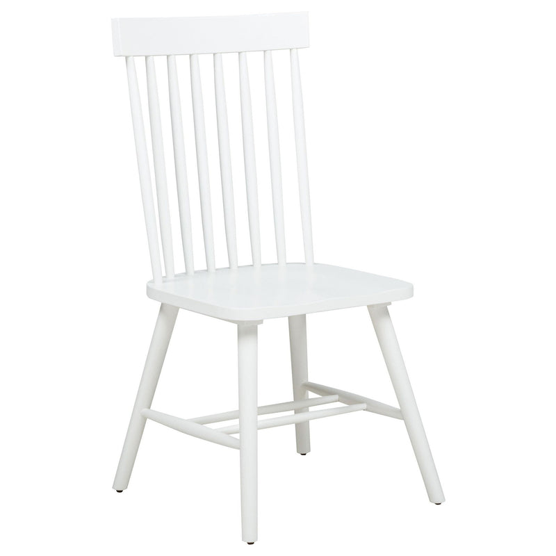 Andrews 5-piece Round Dining Table Set Light Ash and White